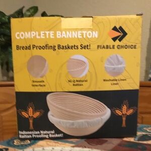 Baking Kit with Two 9 inch Banneton Proofing Baskets